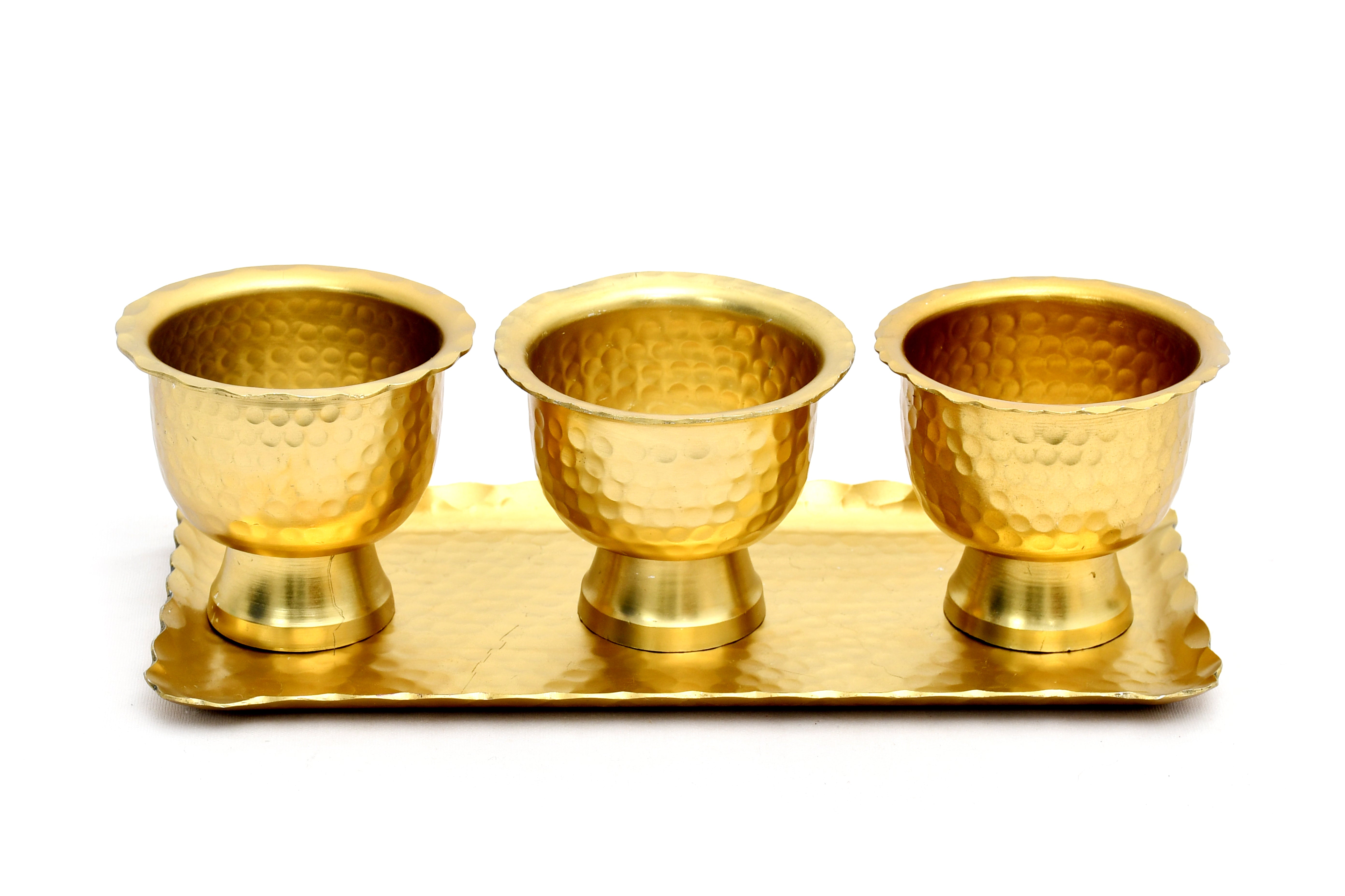 Gold Ham bowl tray set 4