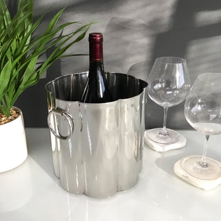 Polished SS Grooved Ice Bucket