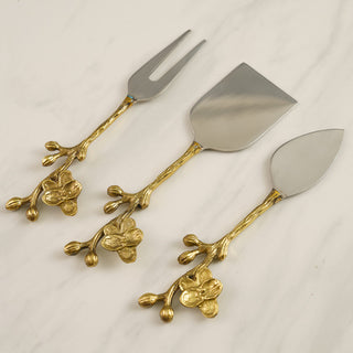 Gold Stainless Steel Cheese Set