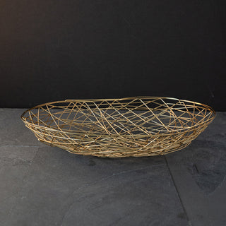 Iron Gold oval basket