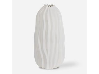 Merritt White Floor Vase
