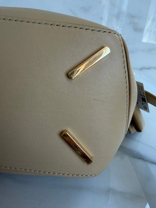 Small Puzzle Leather Bag in Dark Butter