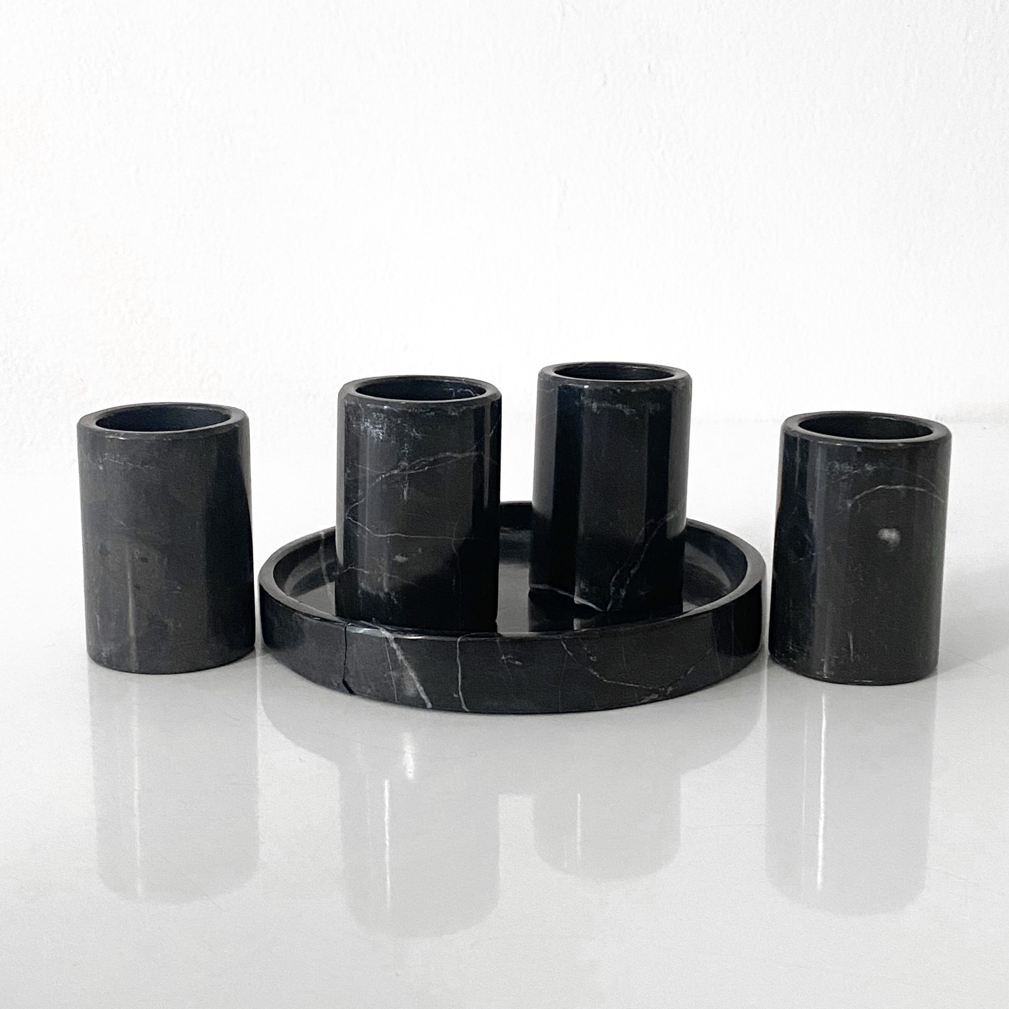 Set 4 tequileros negro