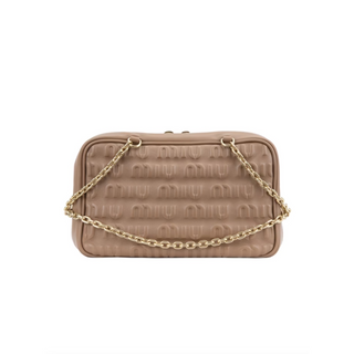 LOGO EMBOSSED SHOULDER BAG