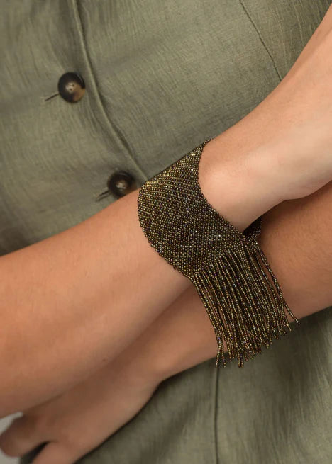 BRAZALETE TIRAS MARTHA MORADO TORNASOL
