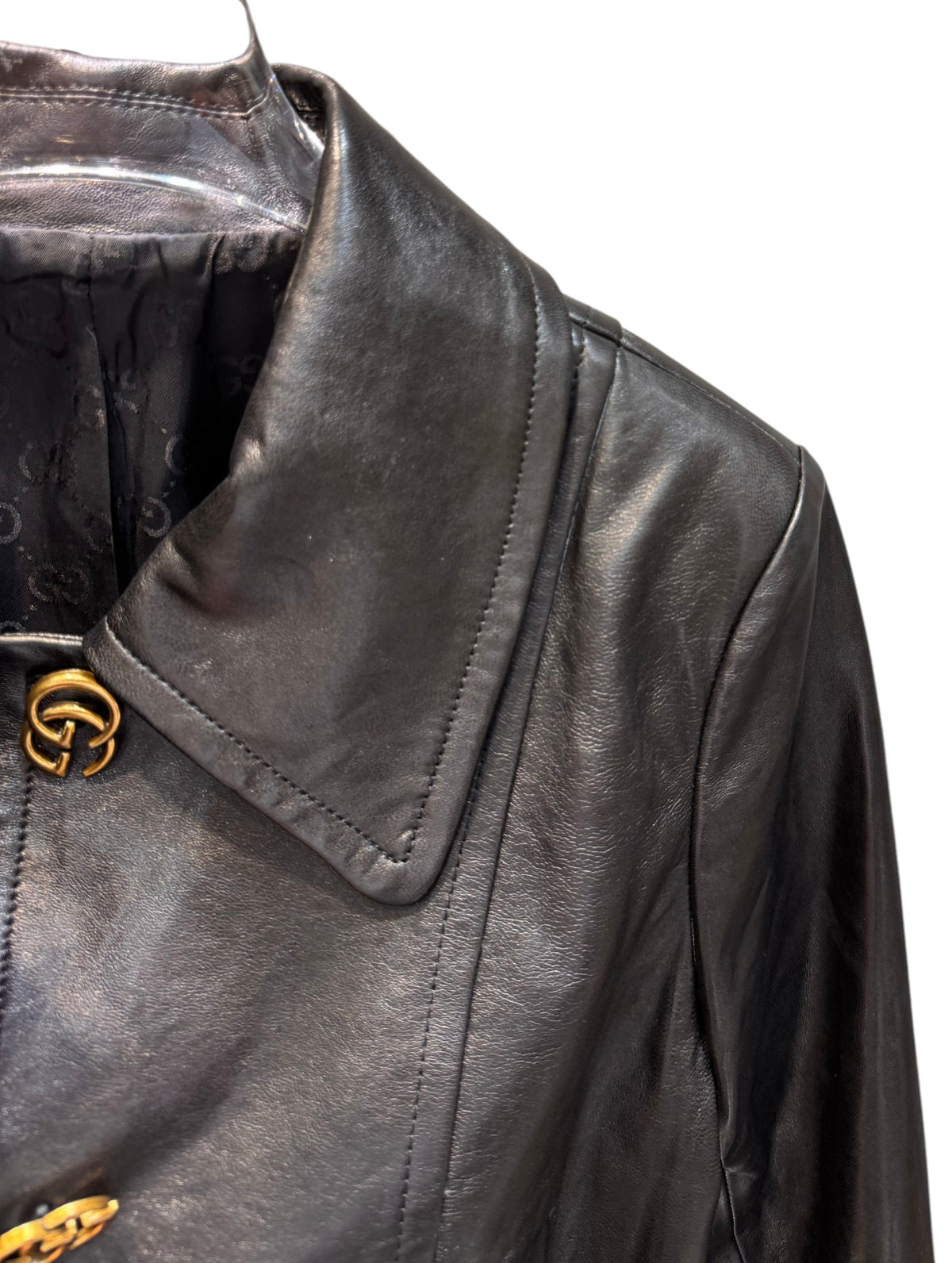 Chamarra de Piel Gucci-L