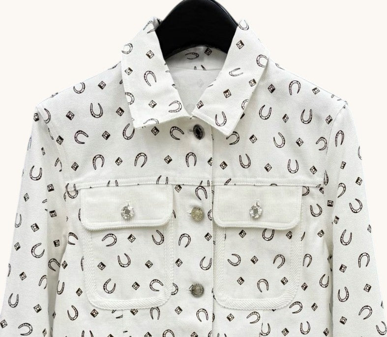 Chamarra Denim Hermes-L
