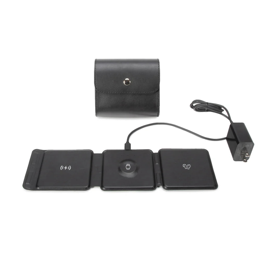 Ellis 3-in-1 Fast Charging Foldable Pad (Black)