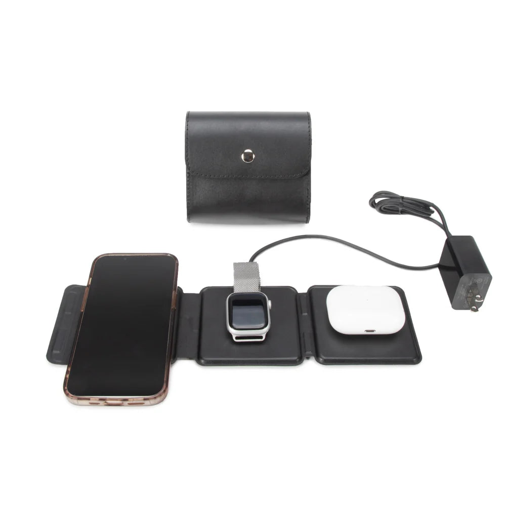 Ellis 3-in-1 Fast Charging Foldable Pad (Black)