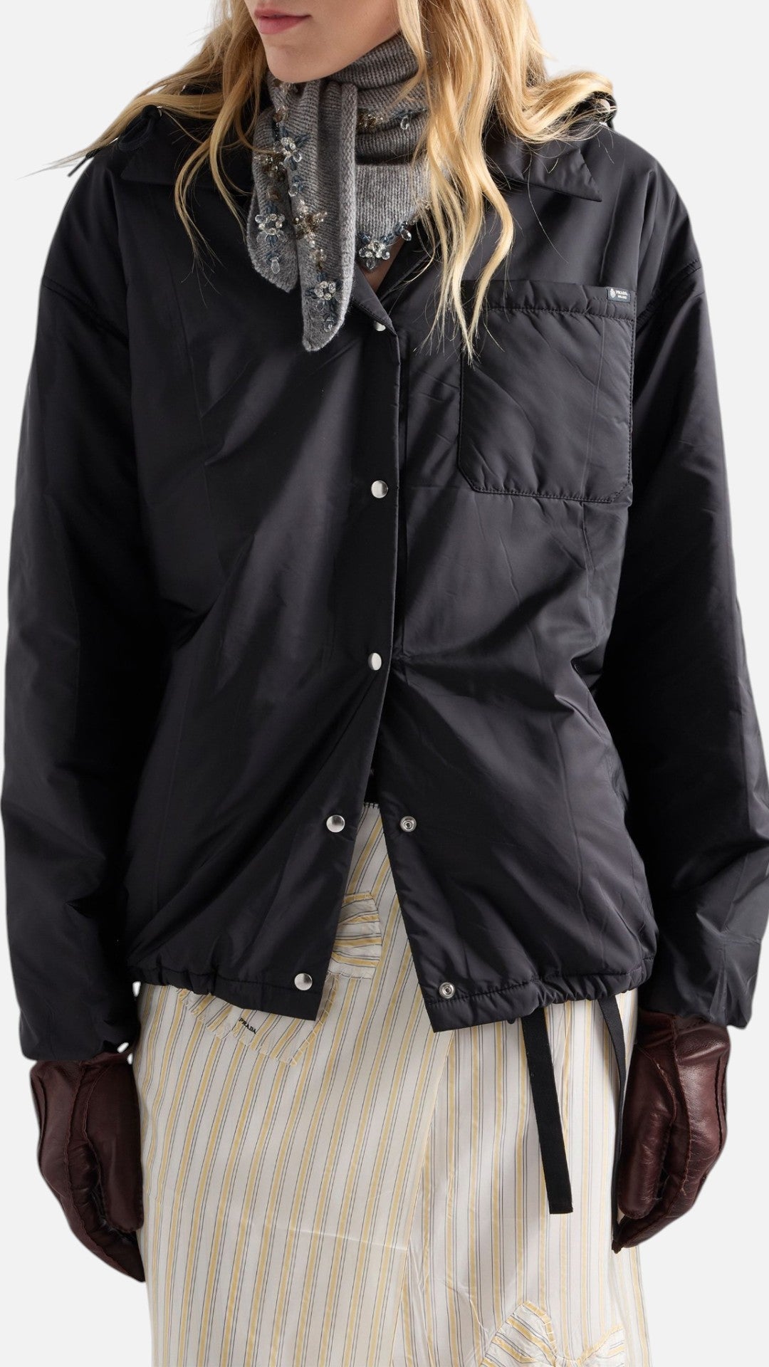 Chamarra Hoddie Prada-L