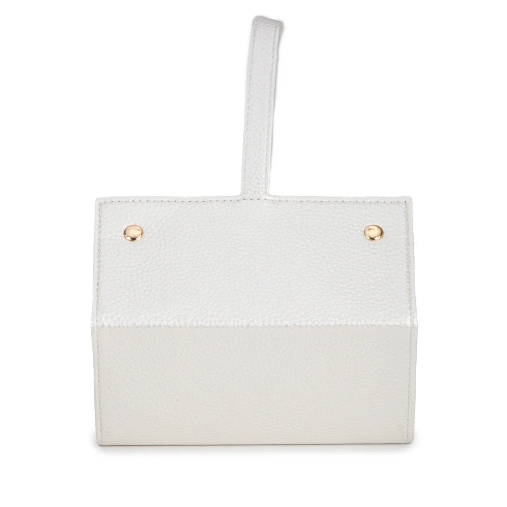 Leah 5 Eyewear & Jewelry Case (Pearl White)