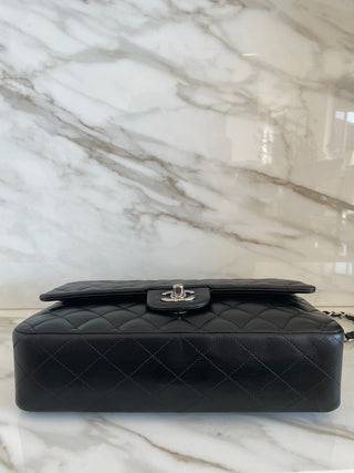 Classic Flap Medium Black Lambskin Bag