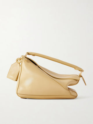Small Puzzle Leather Bag in Dark Butter