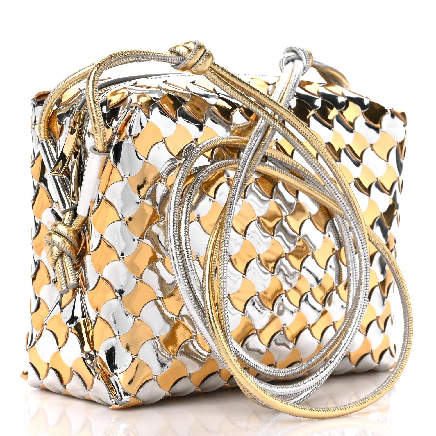 Small Silver/Gold Camera Loop Bag