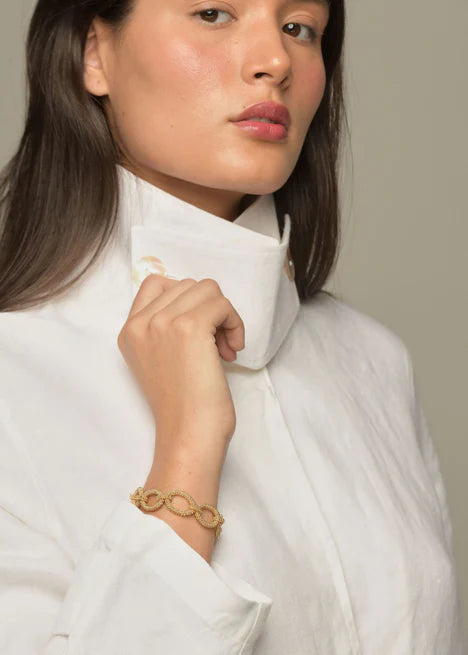 BRAZALETE AROS TAWARI ORO