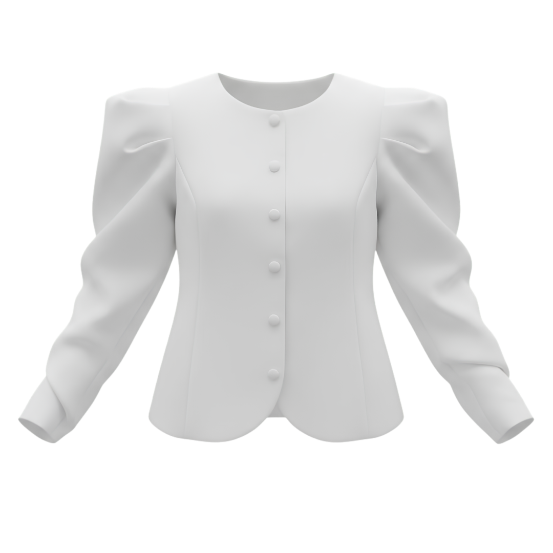 Blusa tipo Blazer Blanca