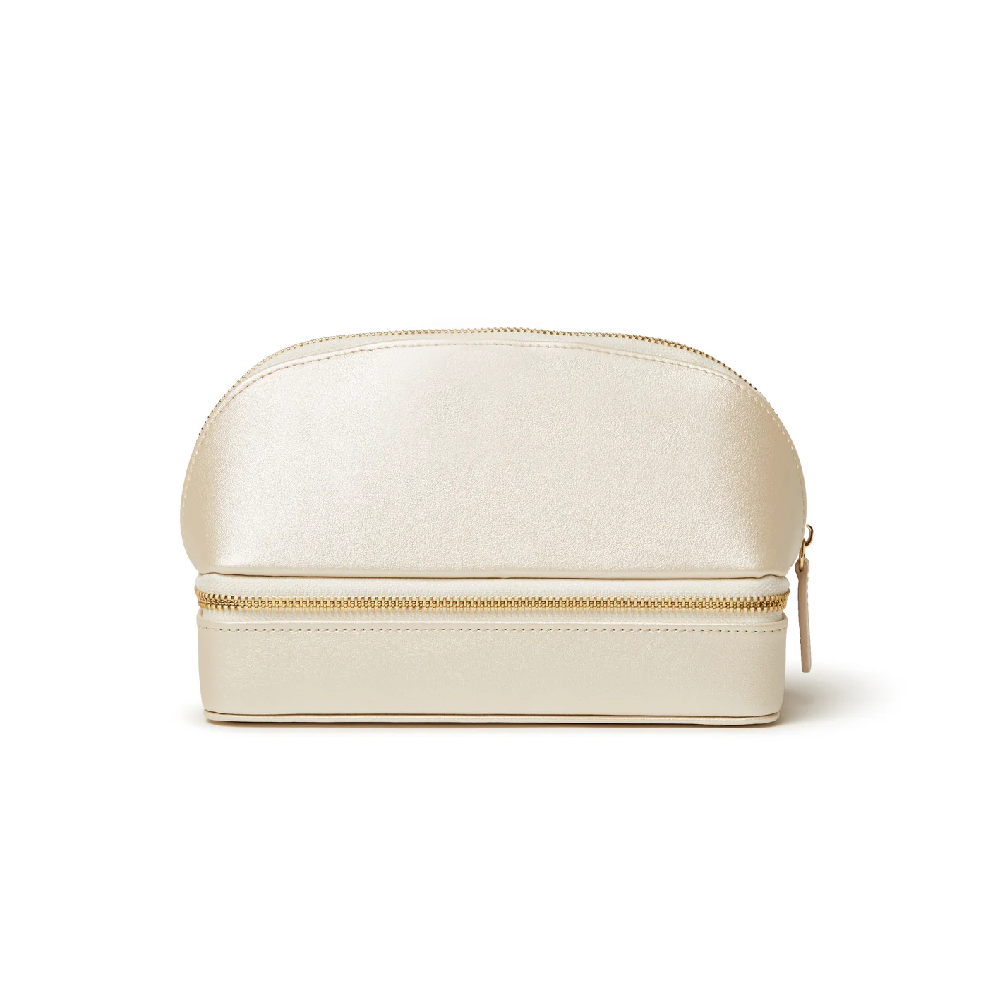 Abbey Travel Cosmetic Case (Pearl White)