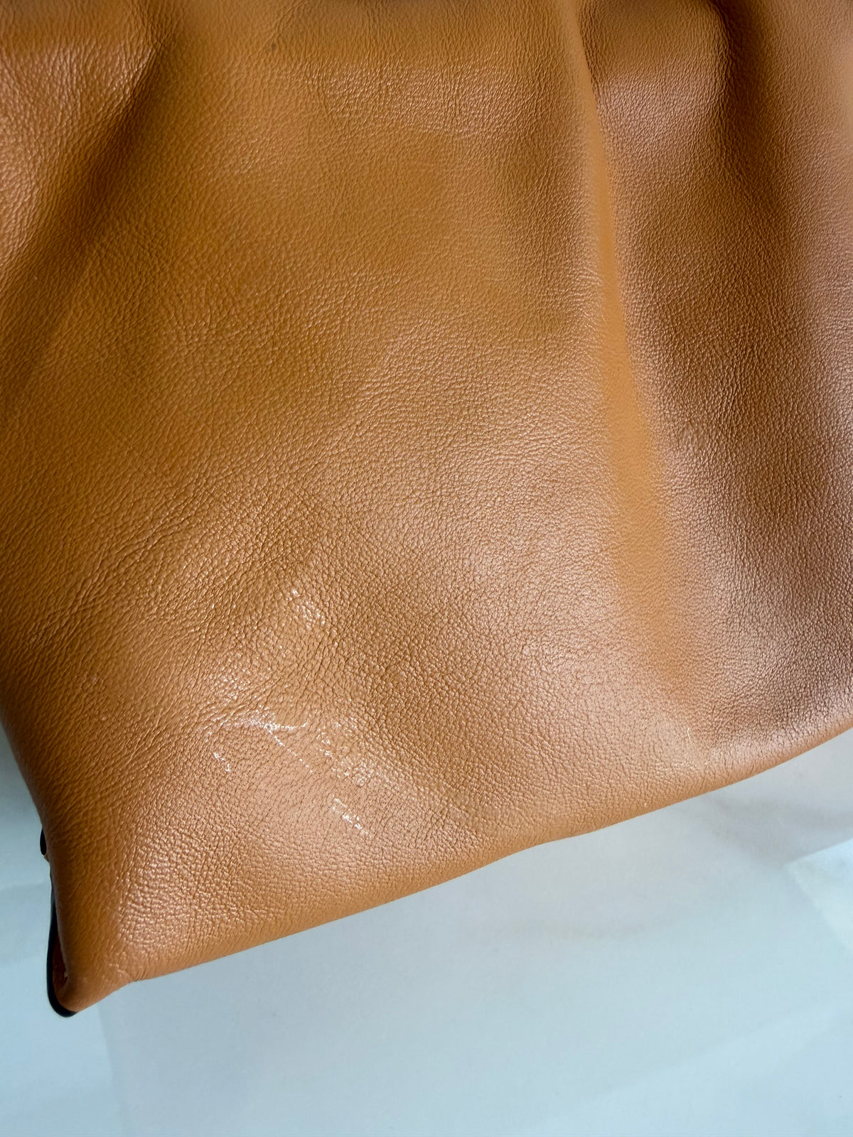 Flamenco Mini Napa Drawstring Bag in Warm Desert