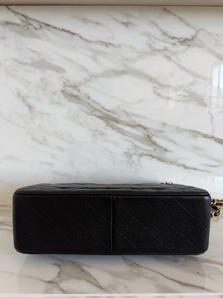 CLASSIC FLAP LARGE BLACK CAVIAR BAG