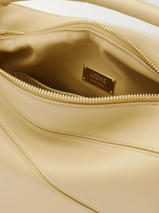 Small Puzzle Leather Bag in Dark Butter