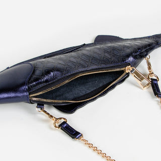 CROSSBODY PESCADO - AZUL METÁLICO