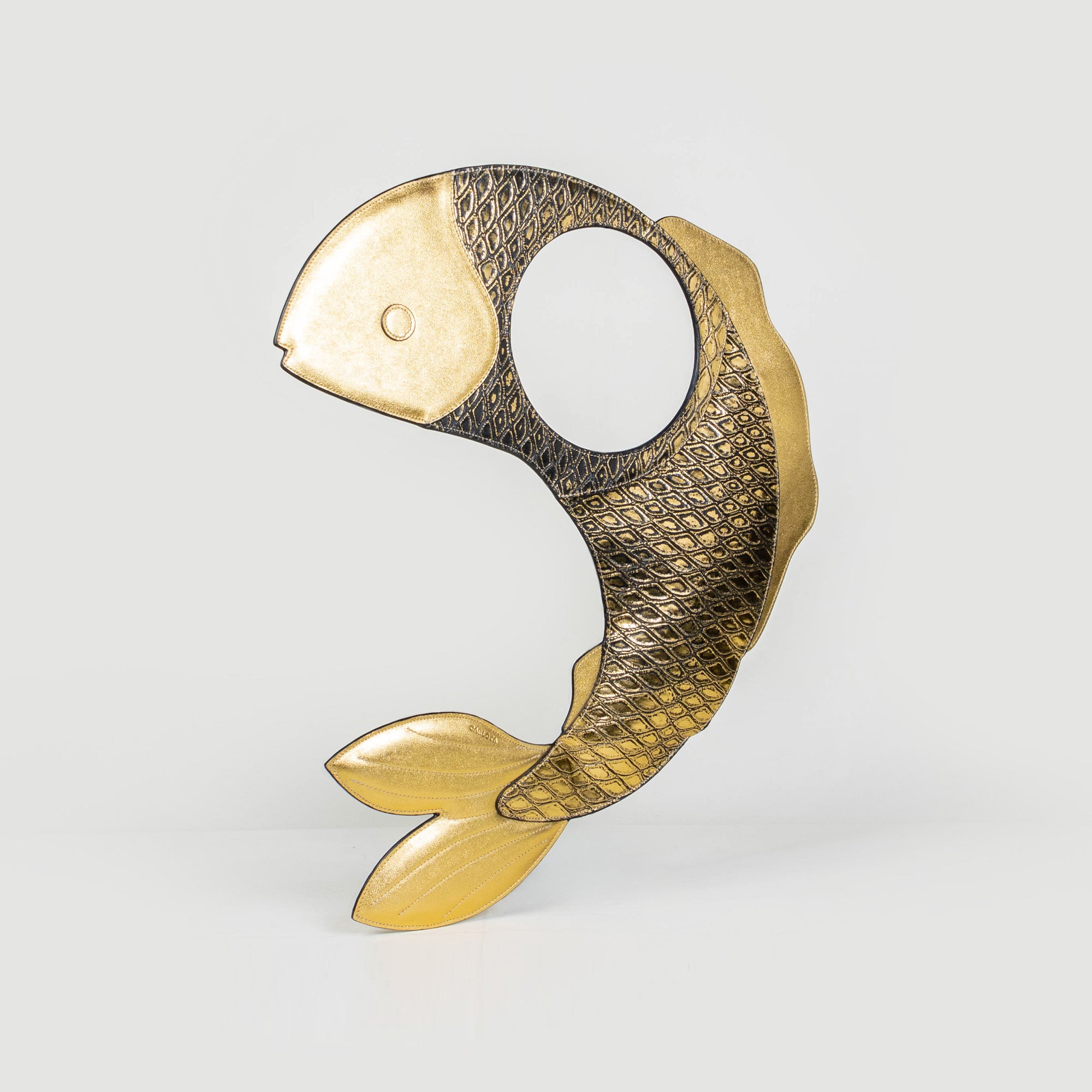 CROSSBODY PESCADO - ORO AMARILLO ESCAMAS