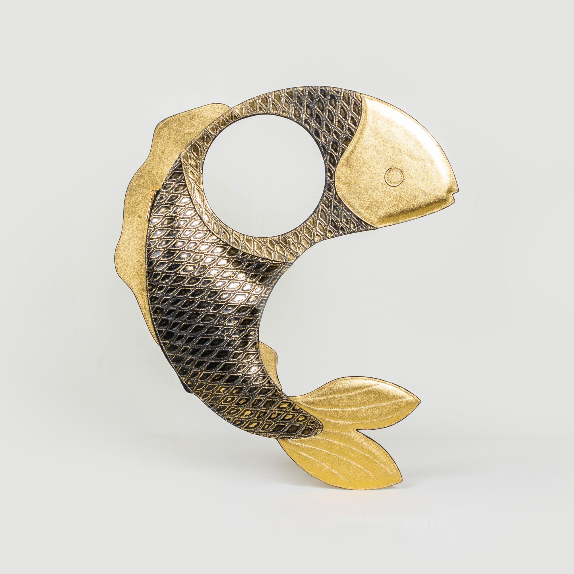 CROSSBODY PESCADO - ORO AMARILLO ESCAMAS