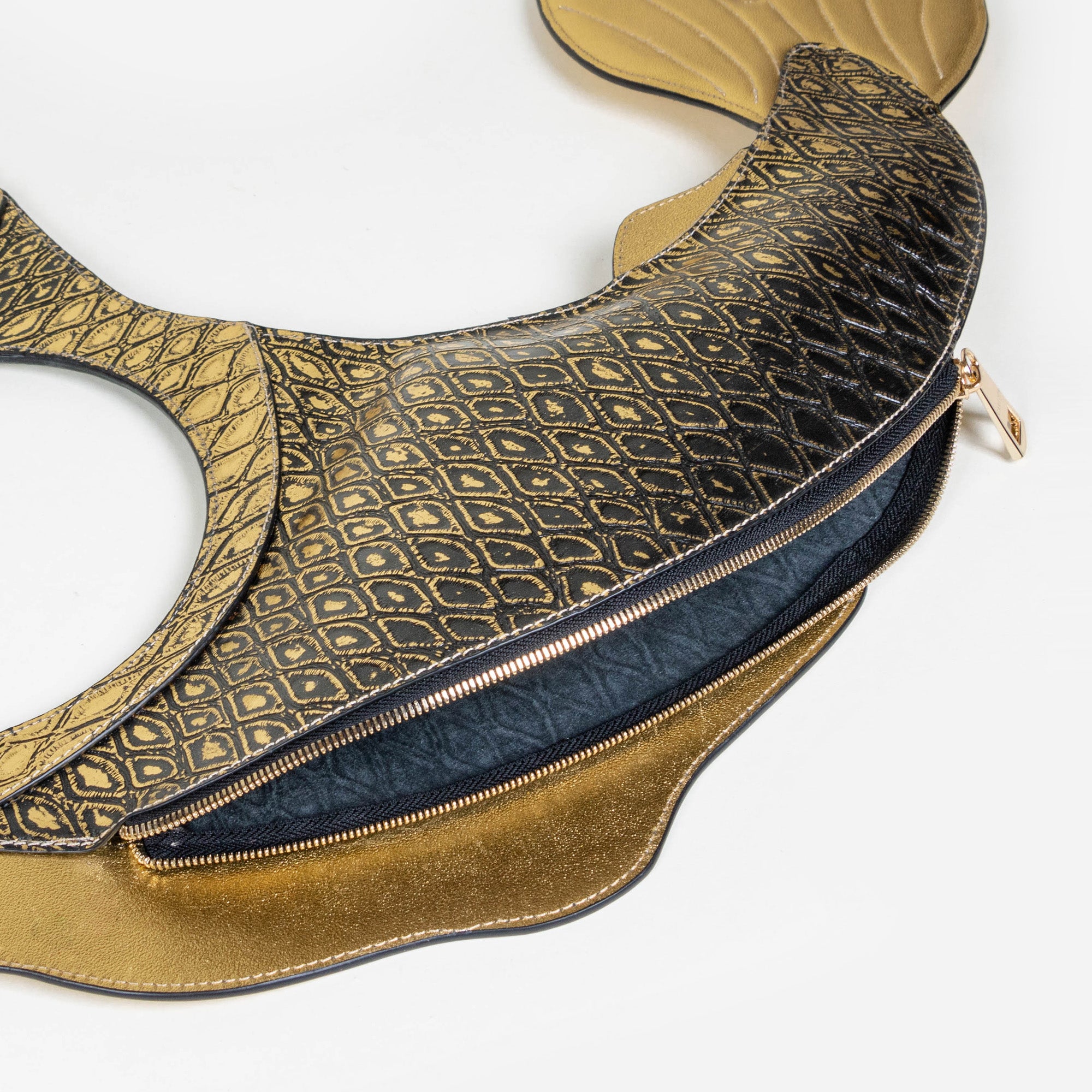 CROSSBODY PESCADO - ORO AMARILLO ESCAMAS