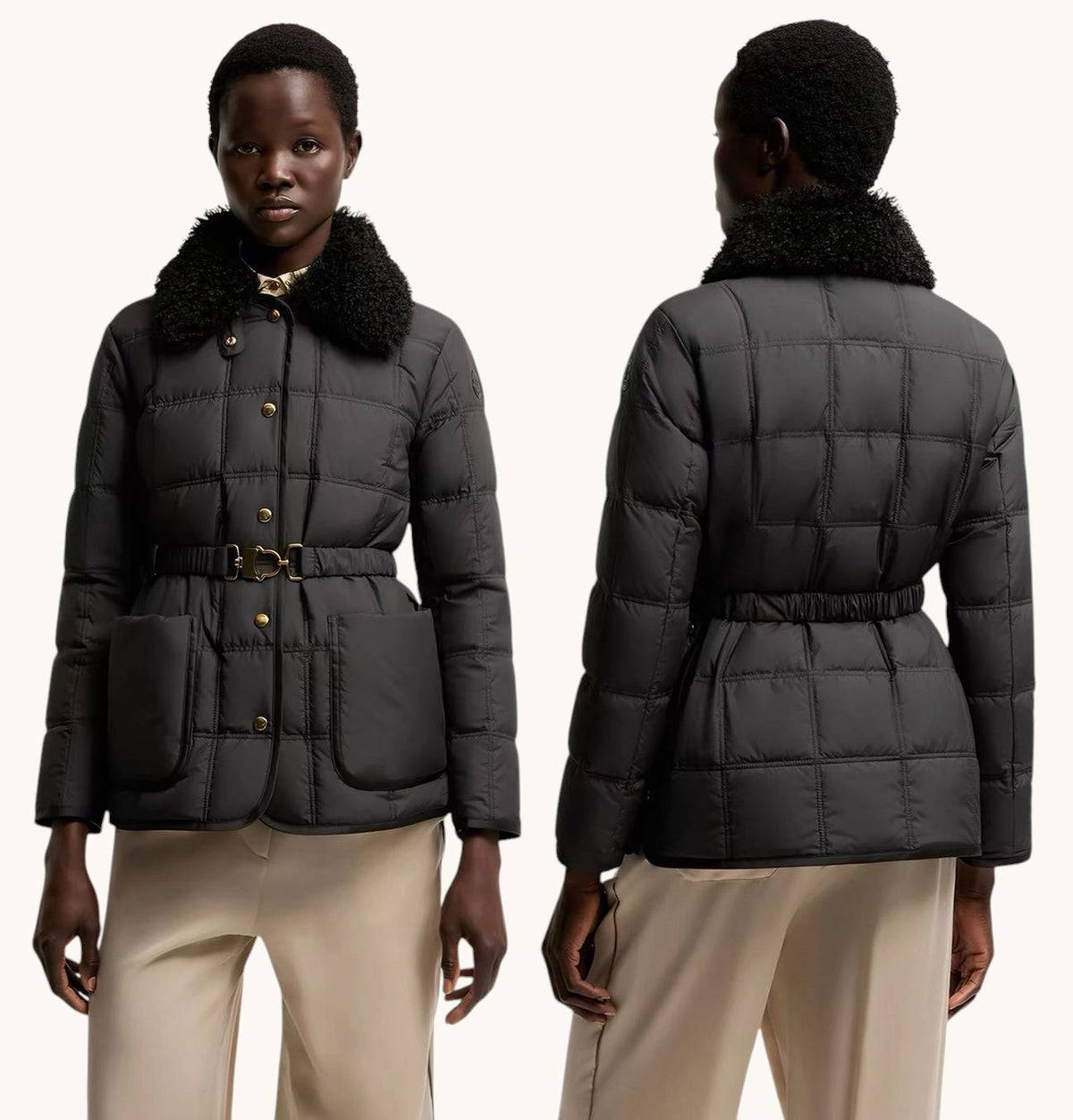 Gabardina Corta Moncler-S
