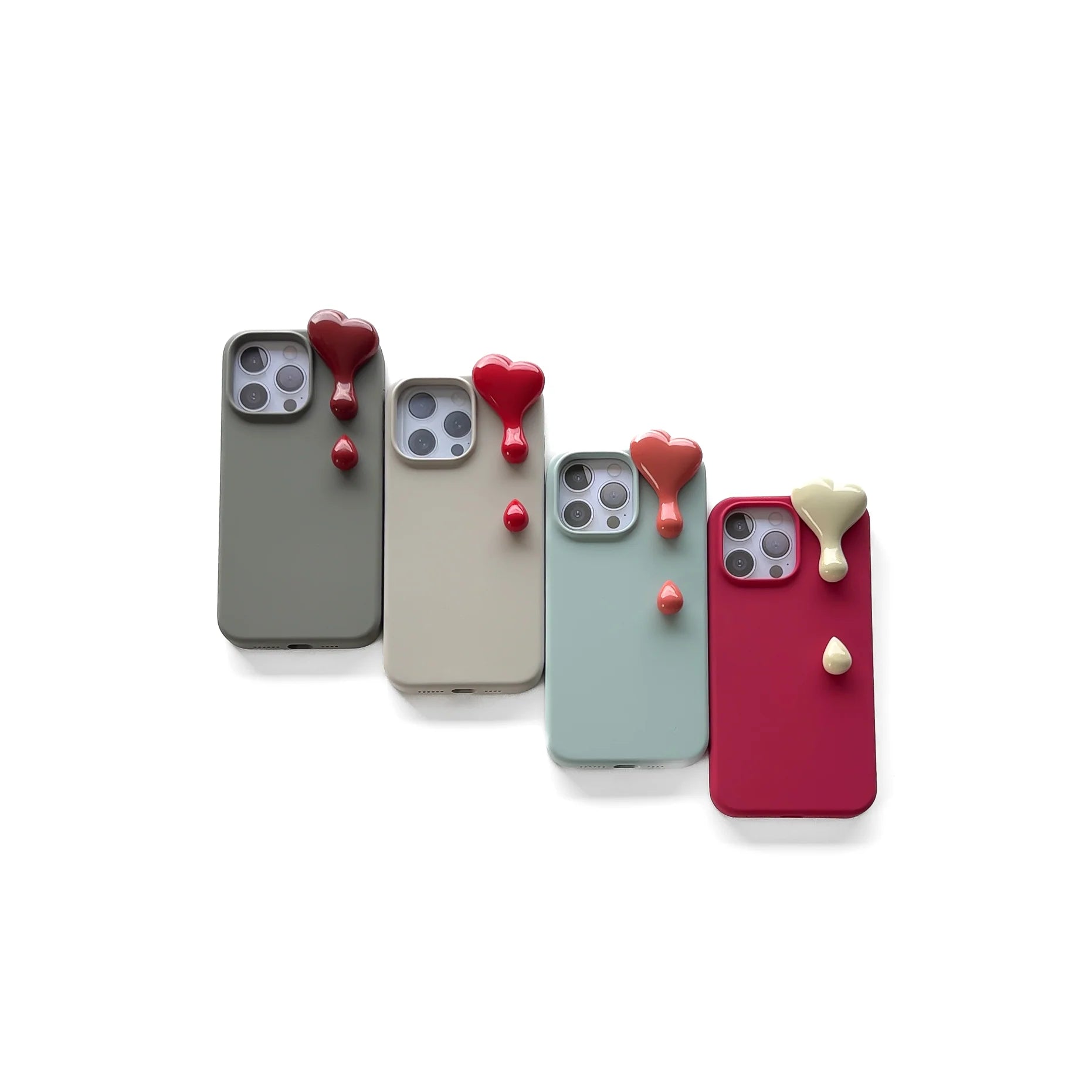 Mini gota para celular de corazón