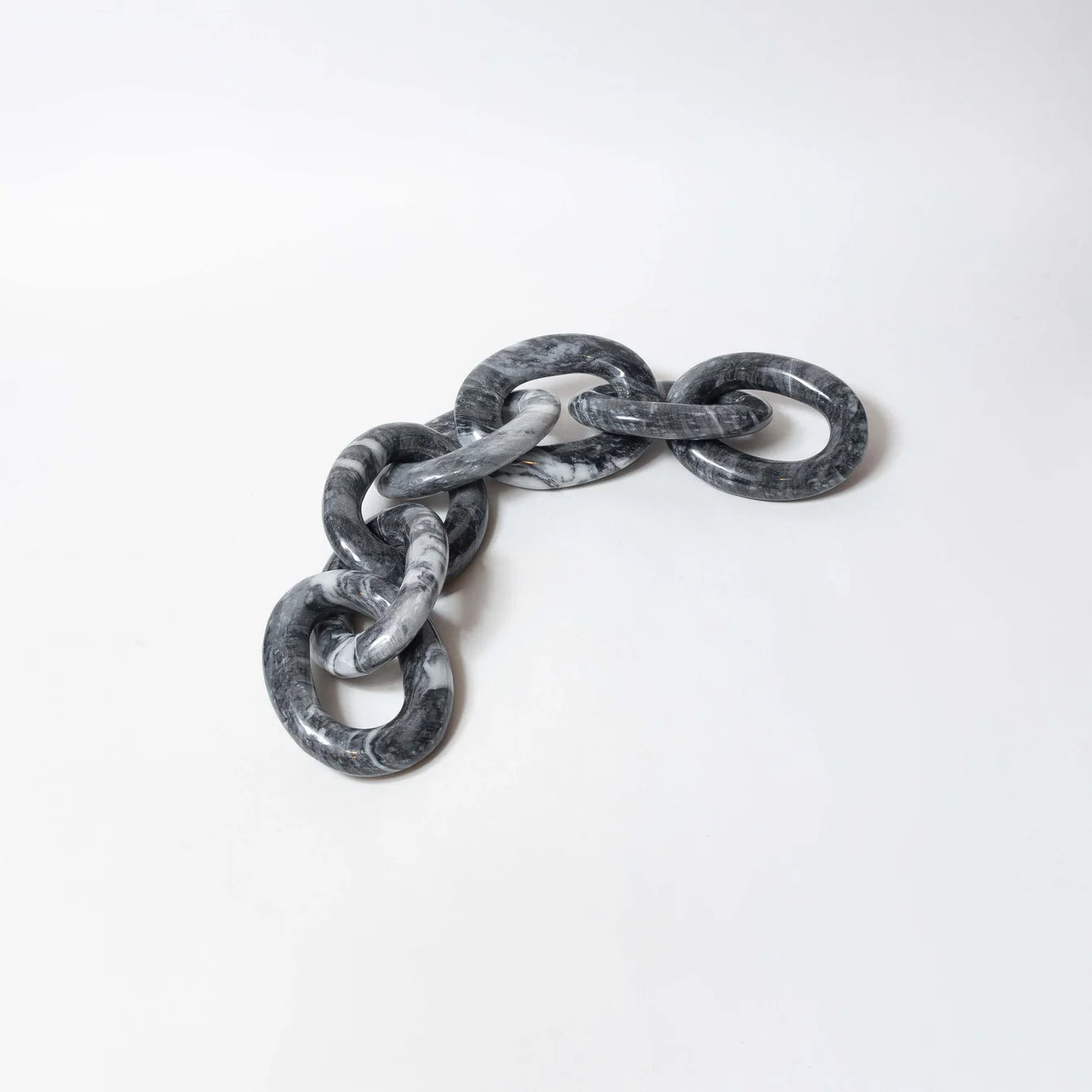 Cadena de Mármol Negro - 7 Eslabones