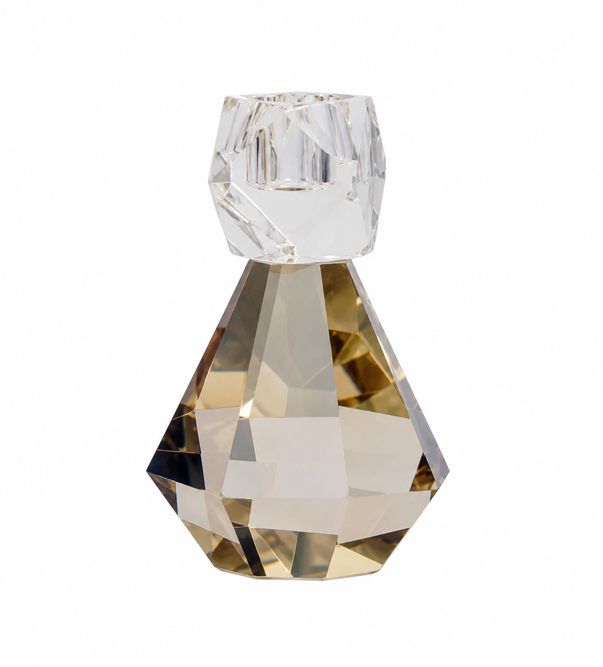 CANDELABRO CRISTAL CORTADO (CRISTAL/HUMO)