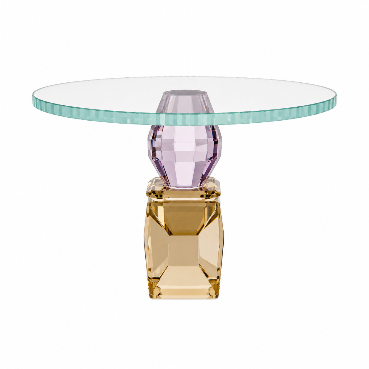 PASTELERO CRISTAL CORTADO (CHAMPAGNE / LILA)