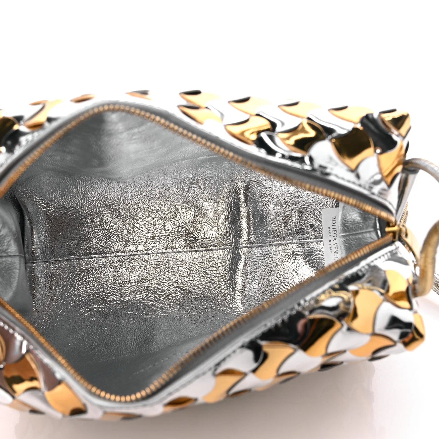 Small Silver/Gold Camera Loop Bag
