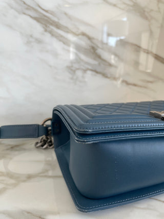 Le Boy Medium Blue Bag