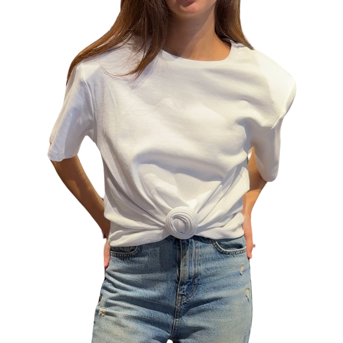Blusa Nudo Blanca