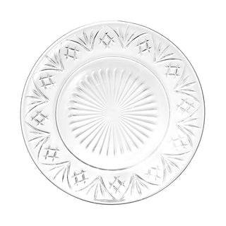 Dublin Crystal Dessert Plate & Dessert Fork Set of 4