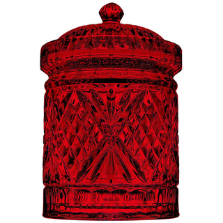 Red Crystal Kitchen Canister Set