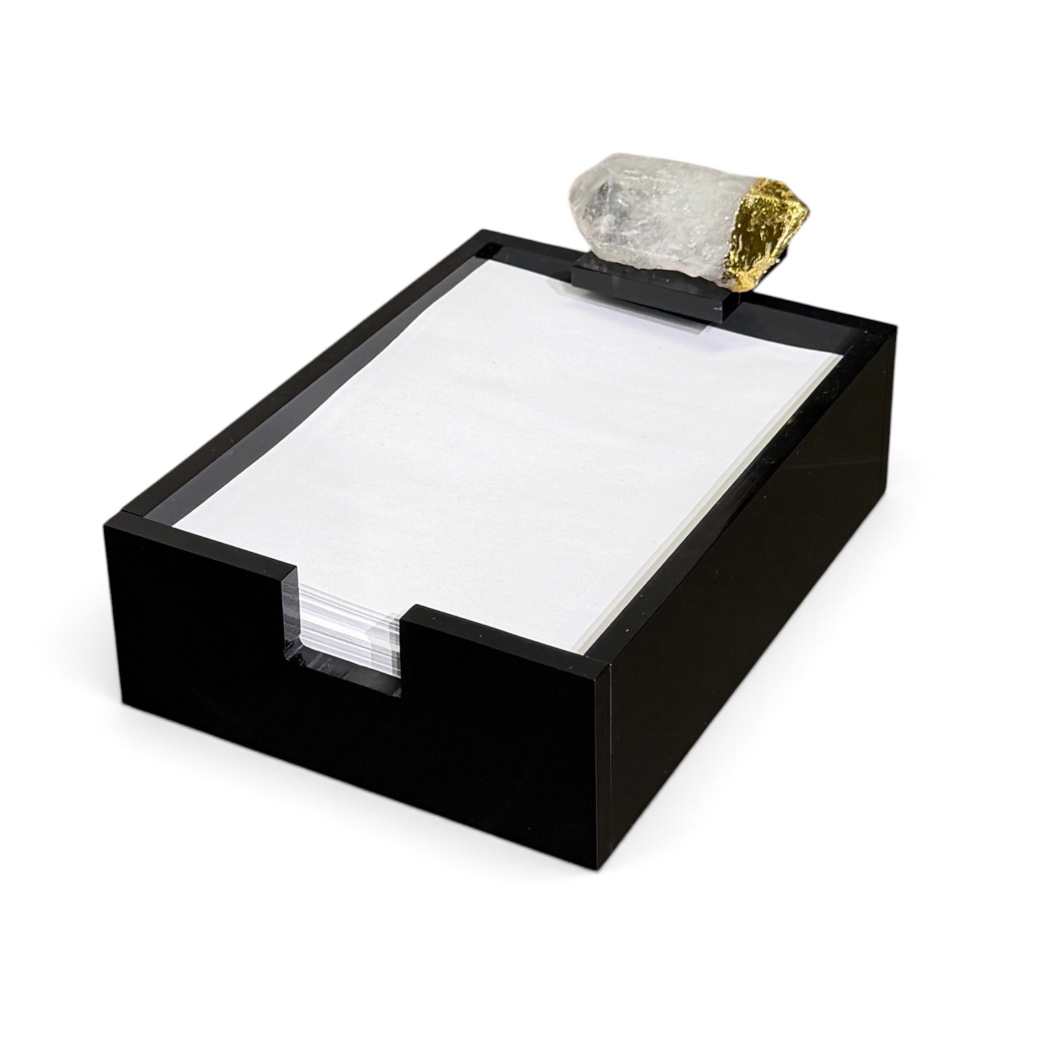 Notepad negra con cuarzo