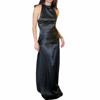 Vestido Negro Satín