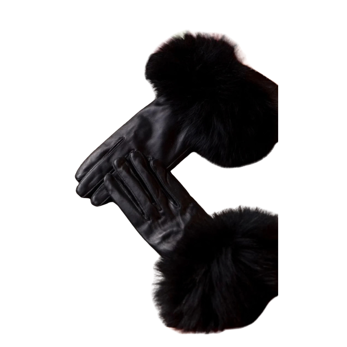 Guantes de Piel Negro