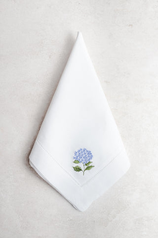 Servilleta de Lino con Hortensia