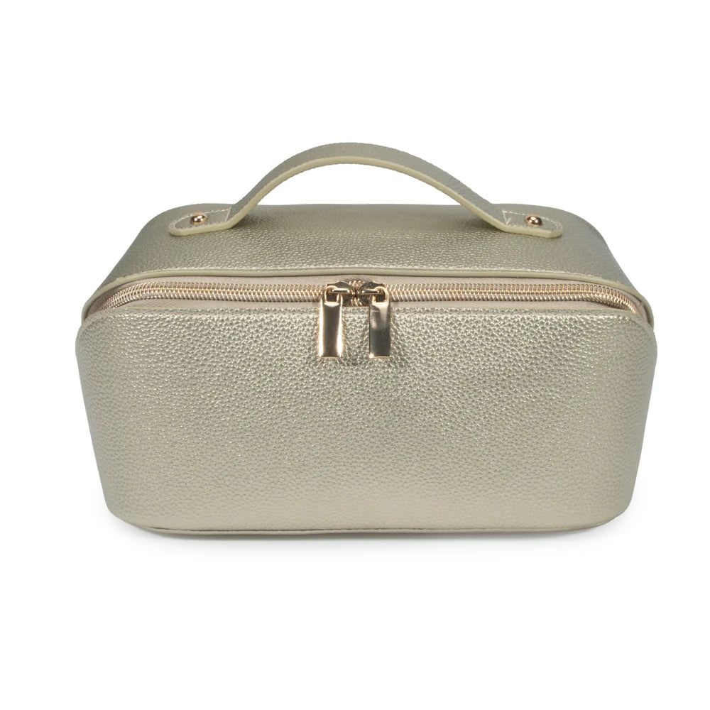 Leah Cosmetic & Toiletry Bag (Gold)