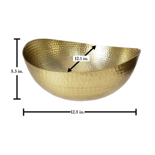 Gold Hammered Bowl