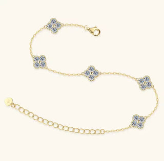 PULSERA TRÉBOL DORADA