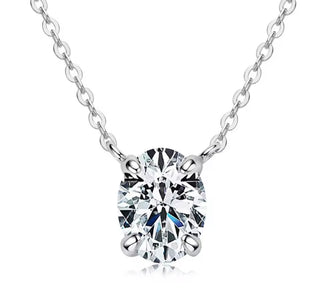 COLLAR DIJE 1.5CT OVAL