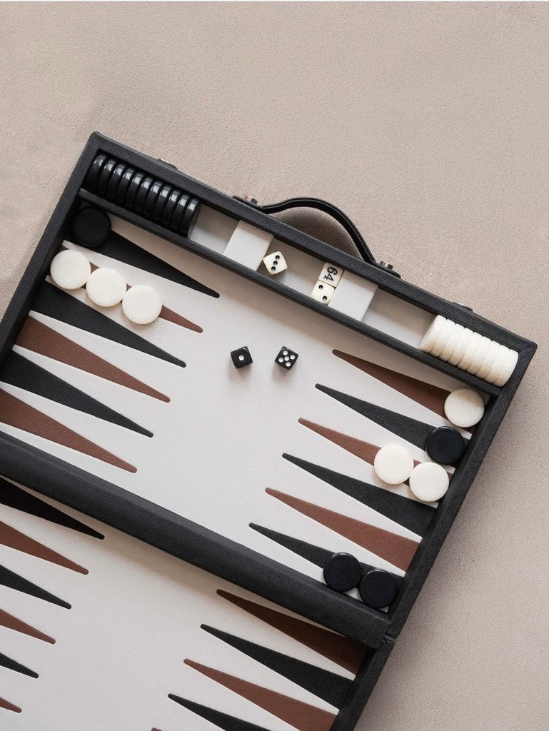 Backgammon Mediano: Negro