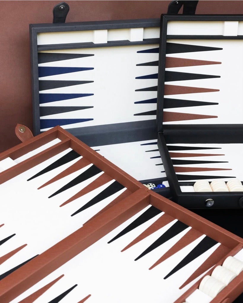 Backgammon Mediano: Gris