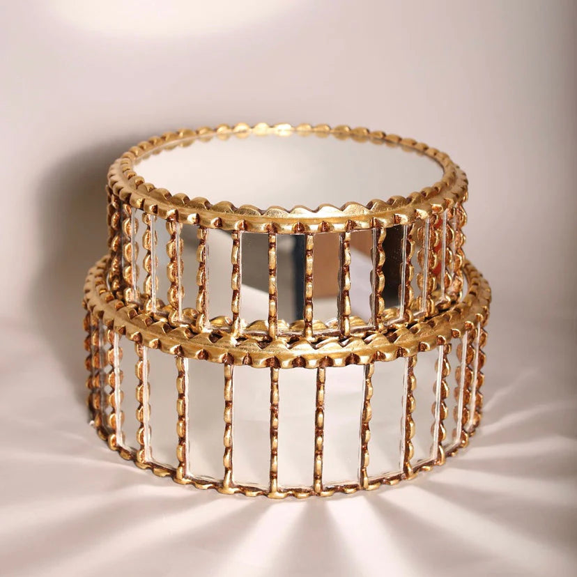 Base Espejo Oro - 30cm