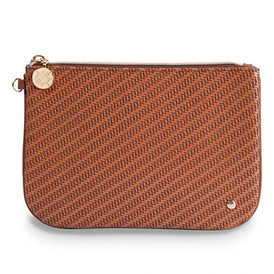 Rosewood Cognac - Aria Large Flat Pouch